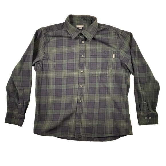 Eddie Bauer Other - Eddie Bauer Men's L Flannel Plaid LS Button Up Cotton Shirt SEE DESCRIPTION